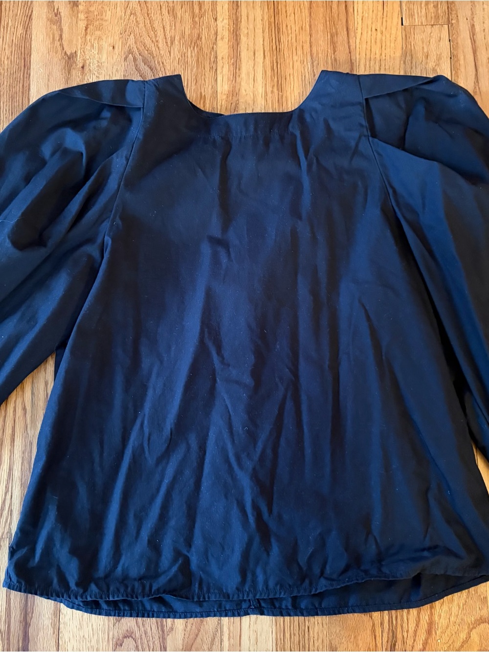 Mille Cotton Poplin Puff Sleeve Blouse